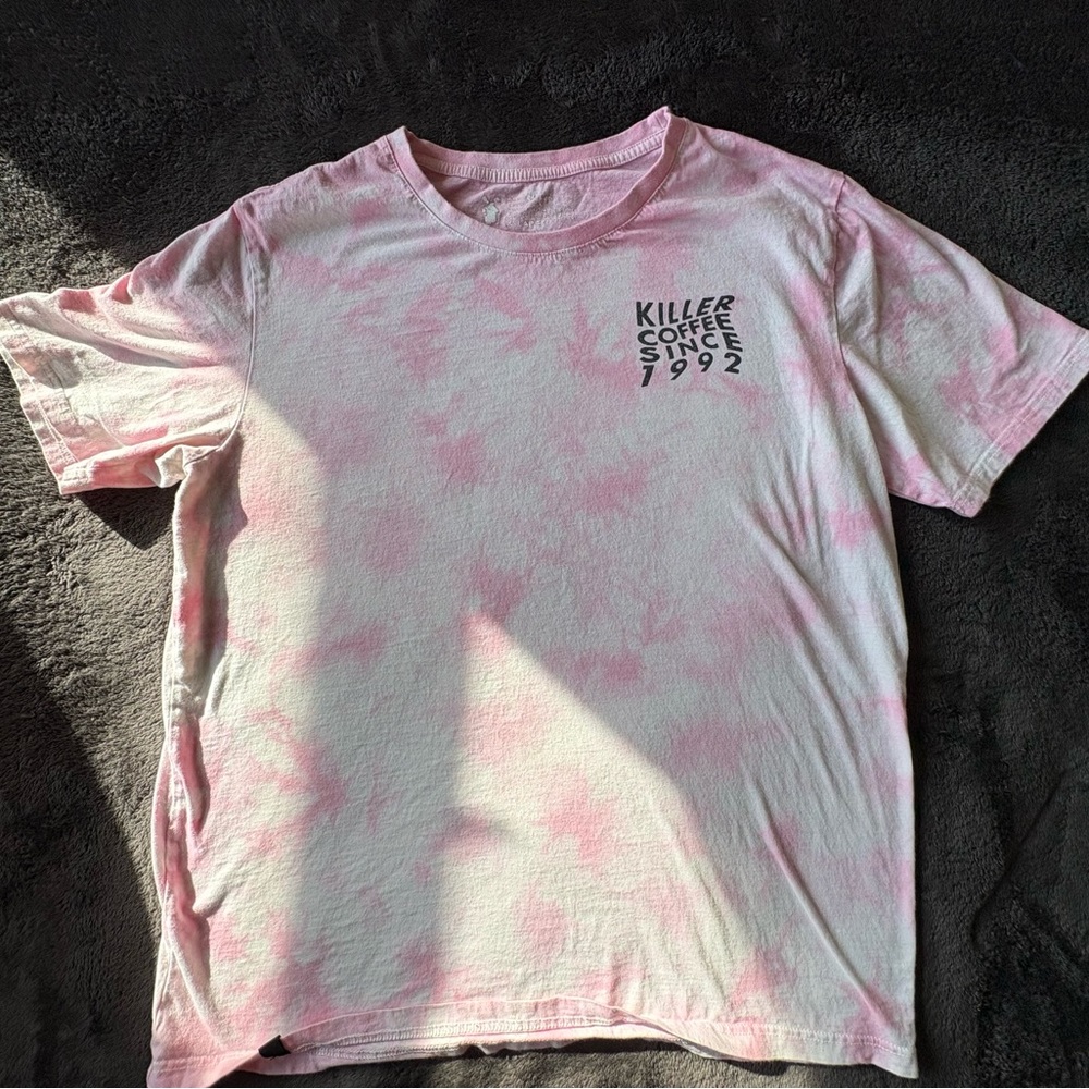 Dutch Bros Pink Tie-Dye Short Sleeve Tee